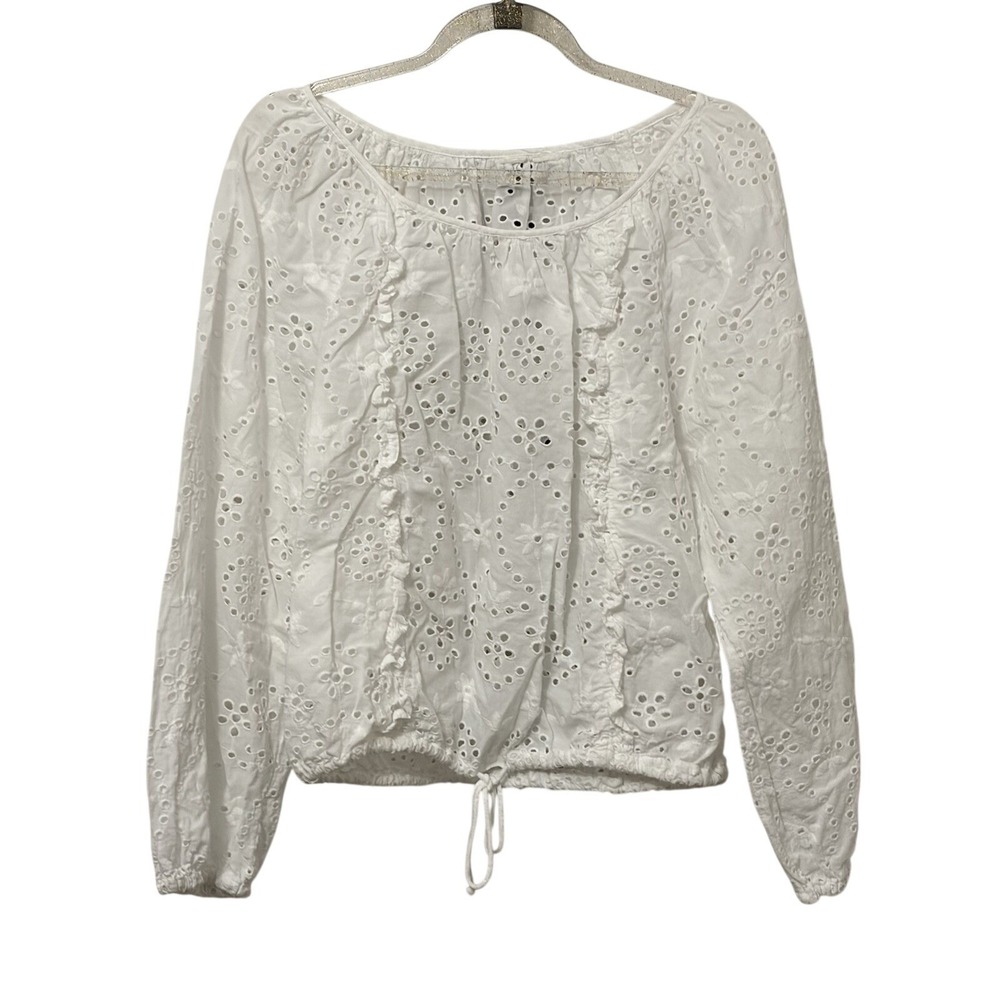 Whimsical Eyelet Delicate Coquette Feminine Top Dainty European Summer Coastal
